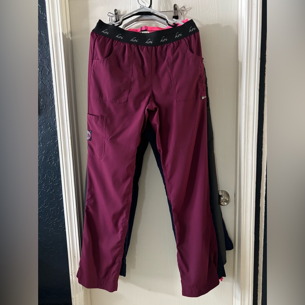 Koi Lite Plum Scrub Pants